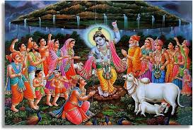 THE DIVINE MIRACLE OF GOVARDHAN HILL: SHRI KRISHNA’S TRIUMPH OVER INDRA