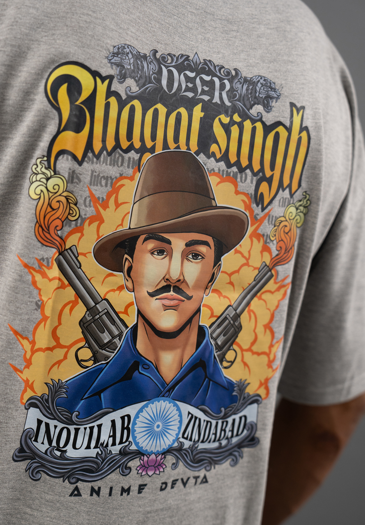 Eternal Hero: Veer Bhagat Singh Oversized T-shirt