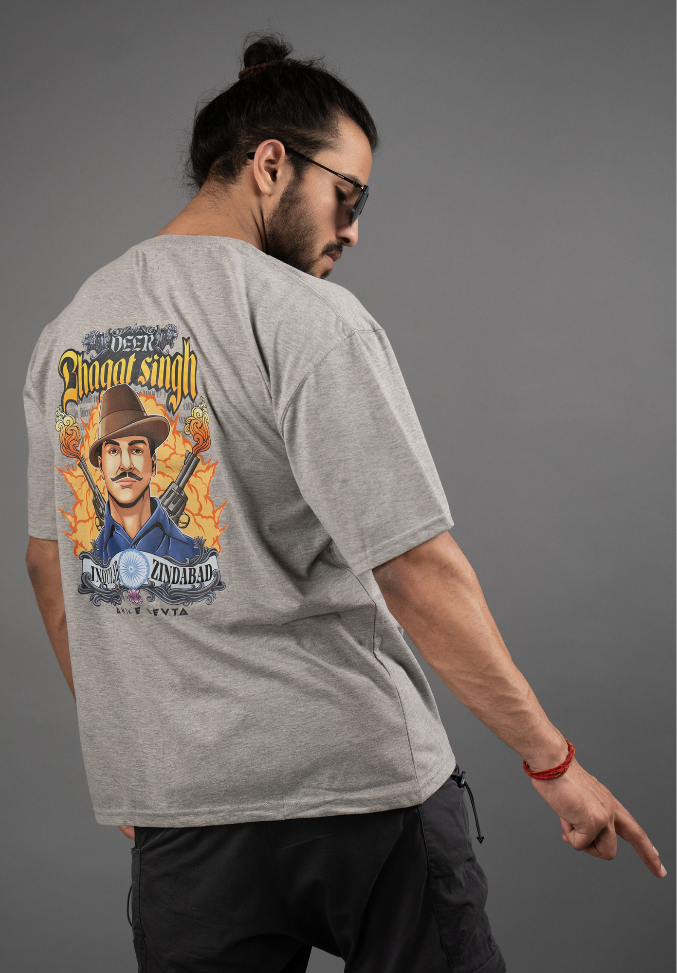 Eternal Hero: Veer Bhagat Singh Oversized T-shirt