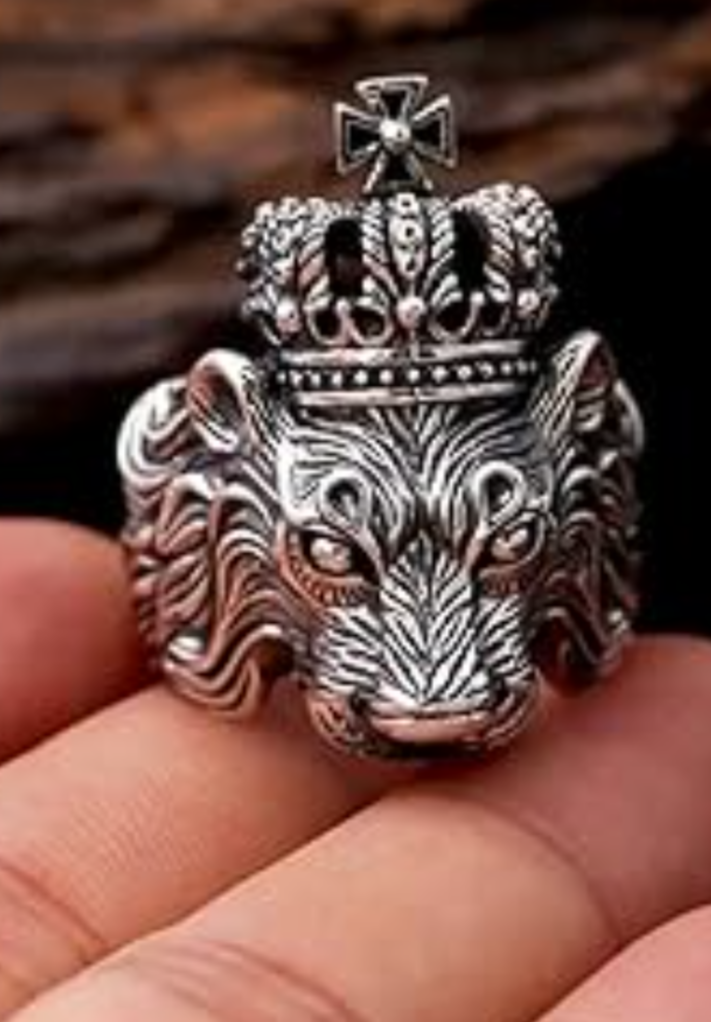 King of the Wild Stainless-Steel Ring