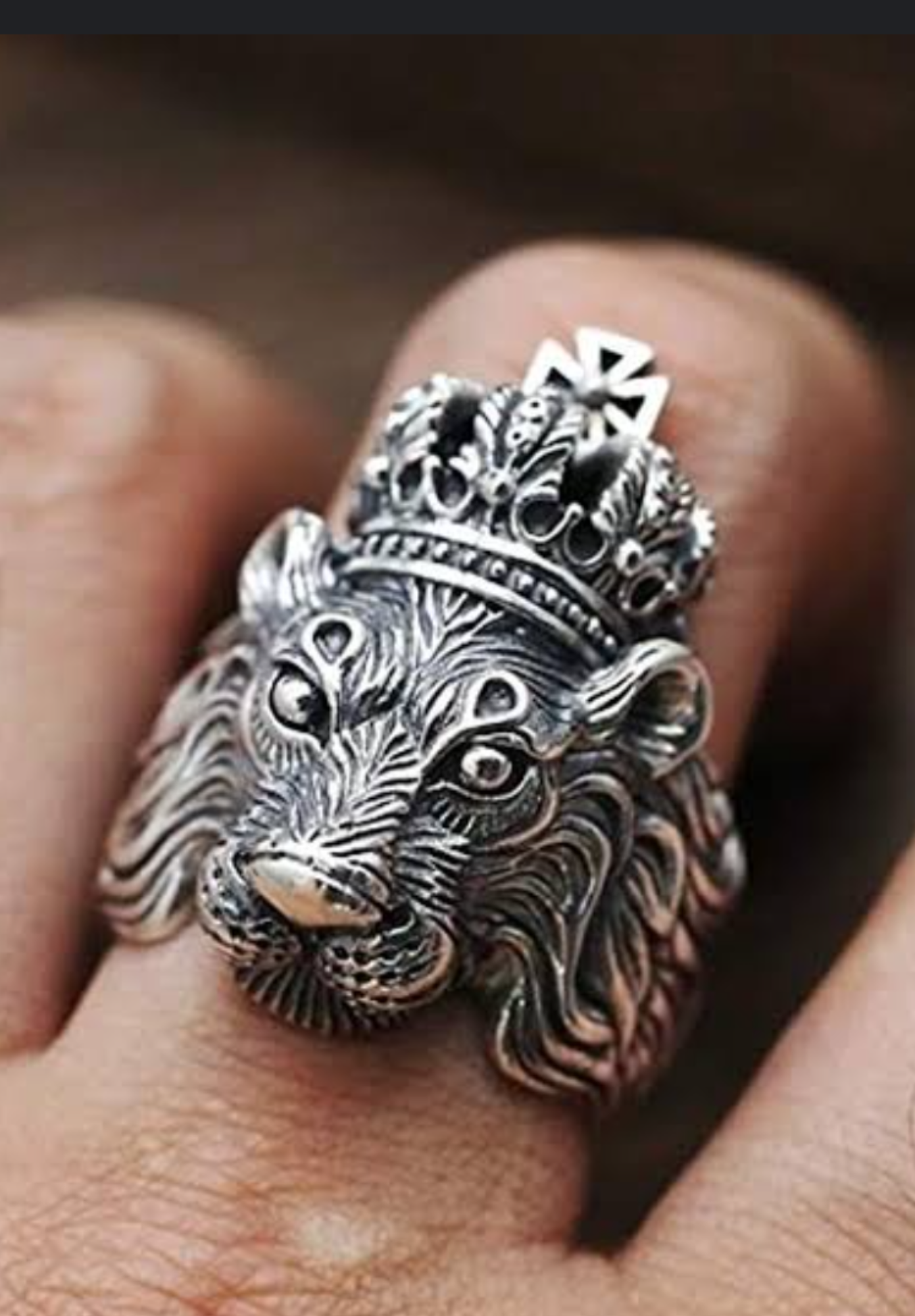 King of the Wild Stainless-Steel Ring