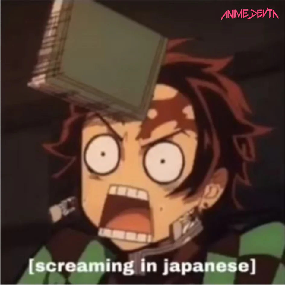 Screaming in Japanese Meme Sticker