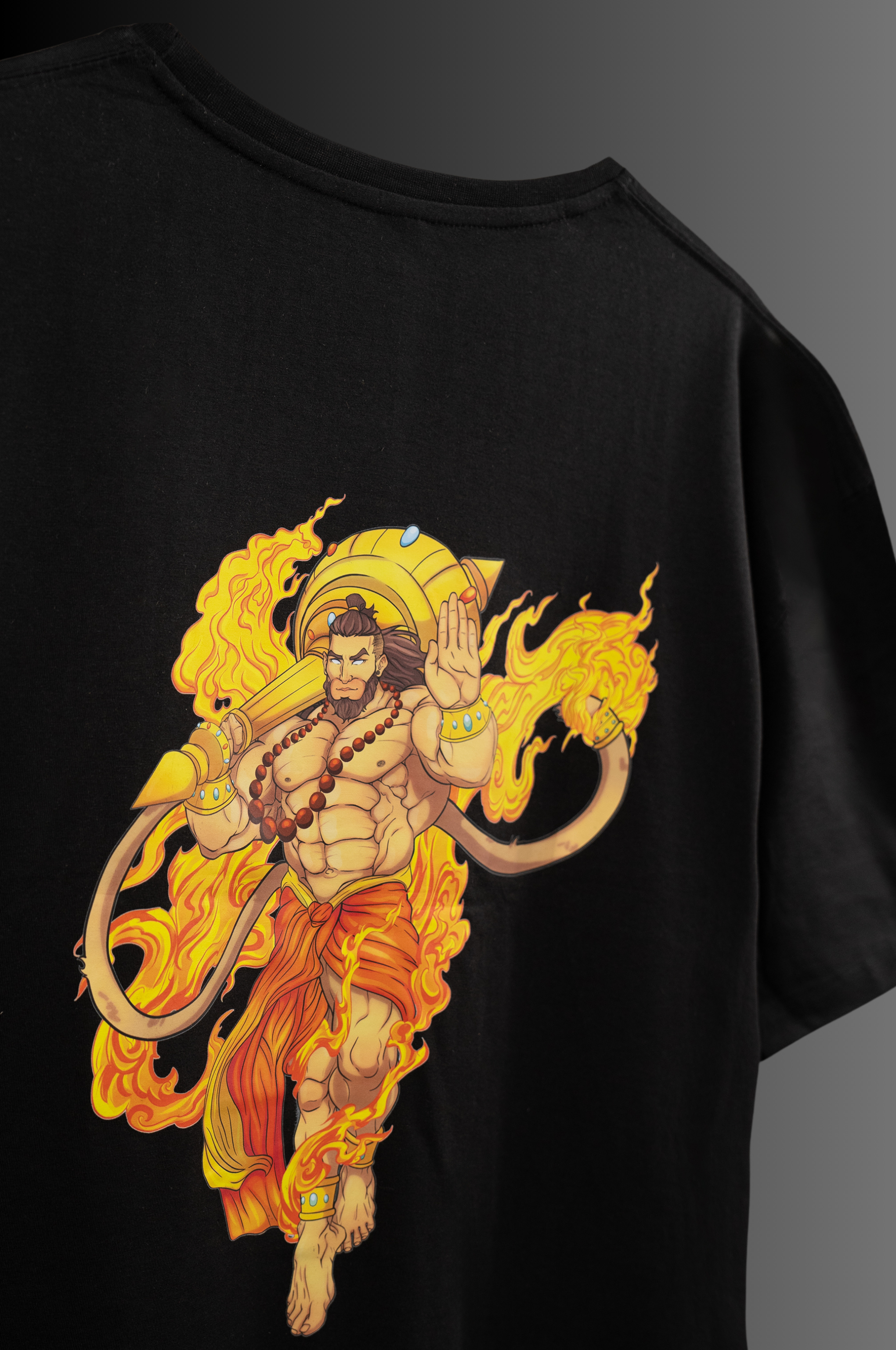 Divine Protector Hanuman Oversized T-shirt