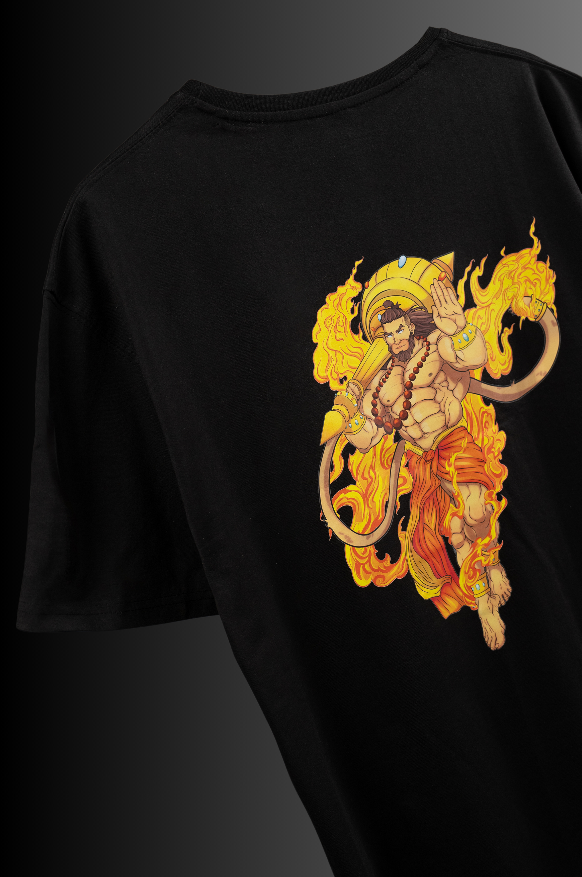 Divine Protector Hanuman Oversized T-shirt