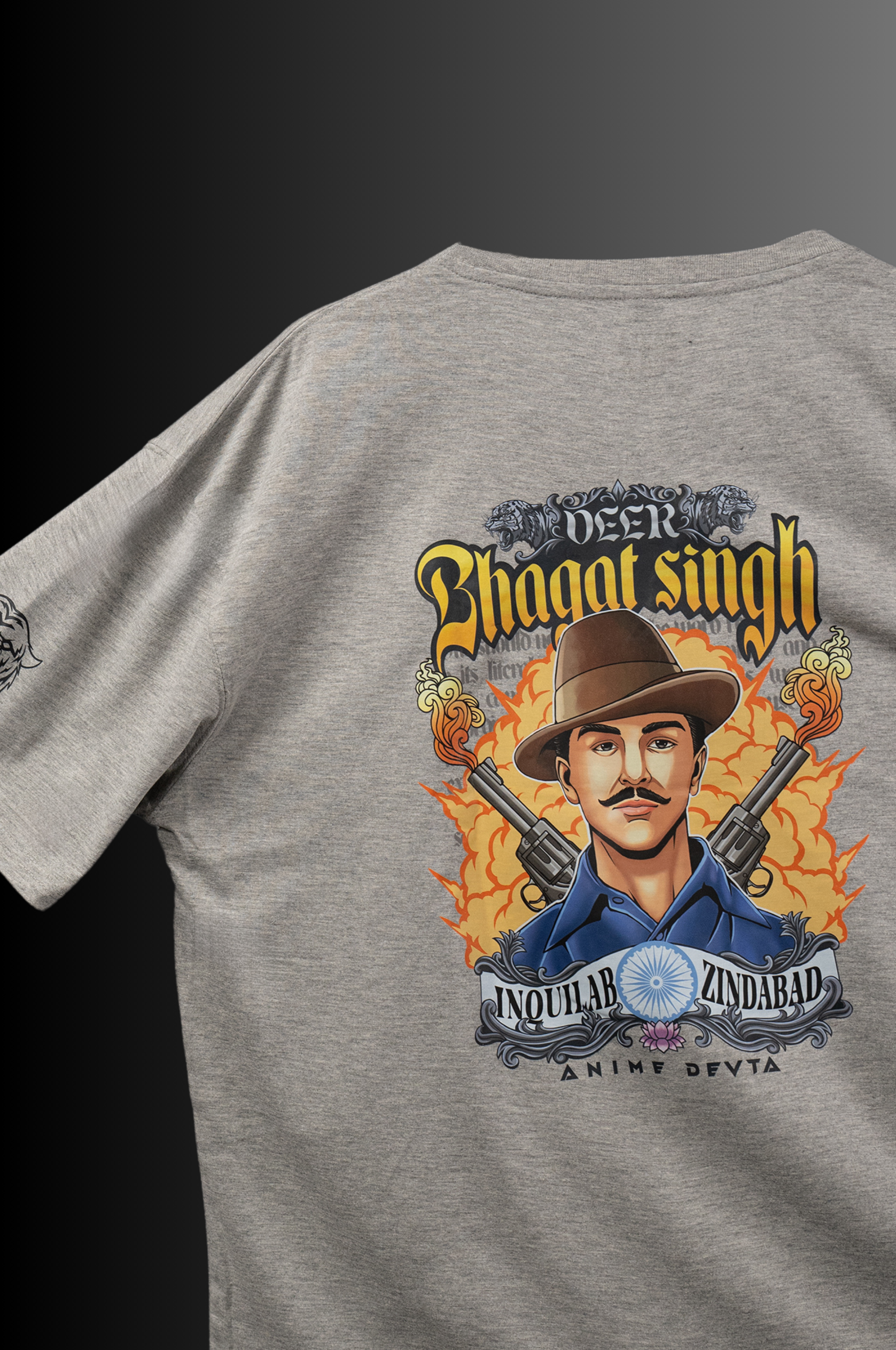 Eternal Hero: Veer Bhagat Singh Oversized T-shirt