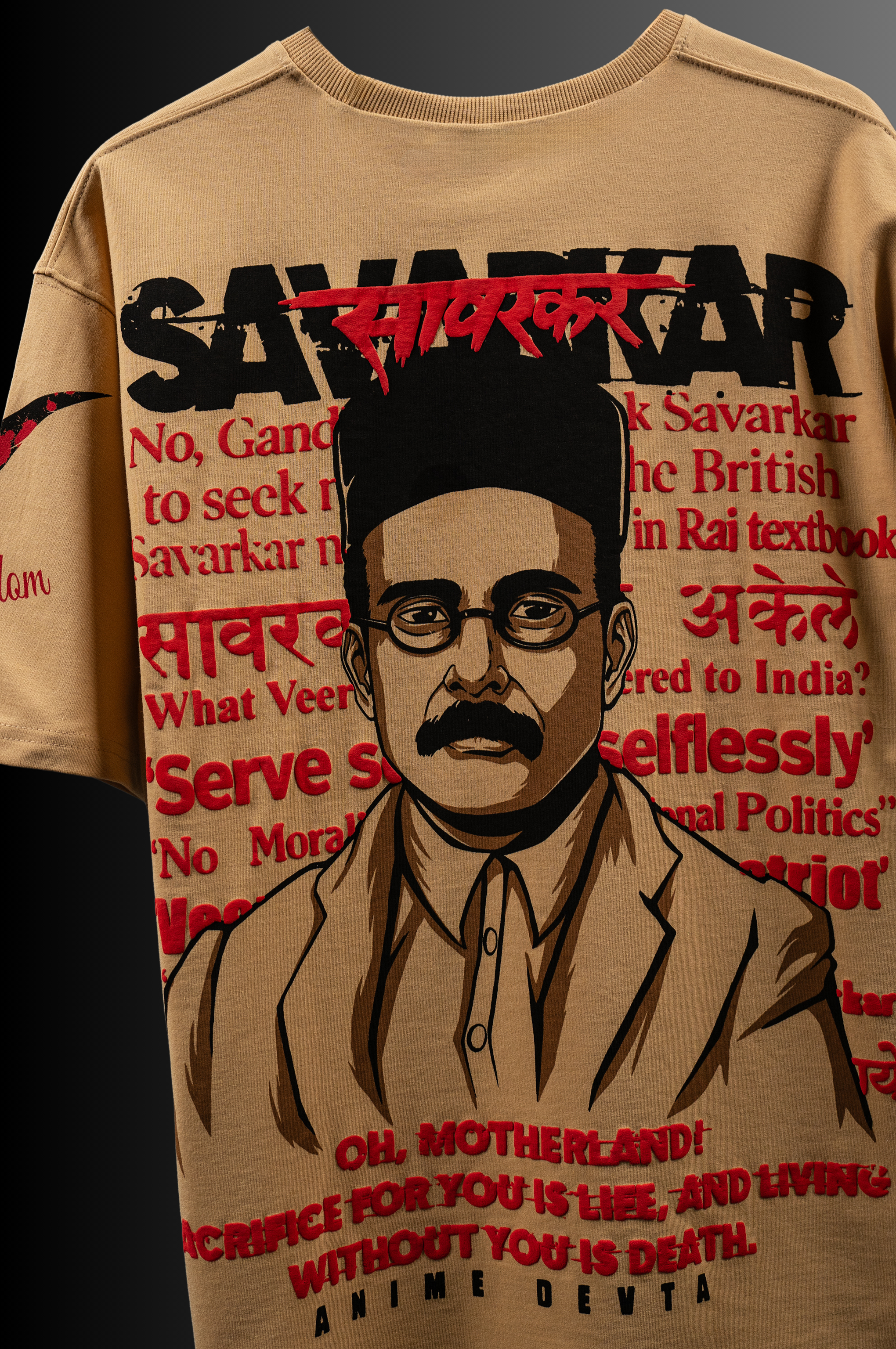 Proudly Patriotic: Veer Savarkar Tee - Puff Print