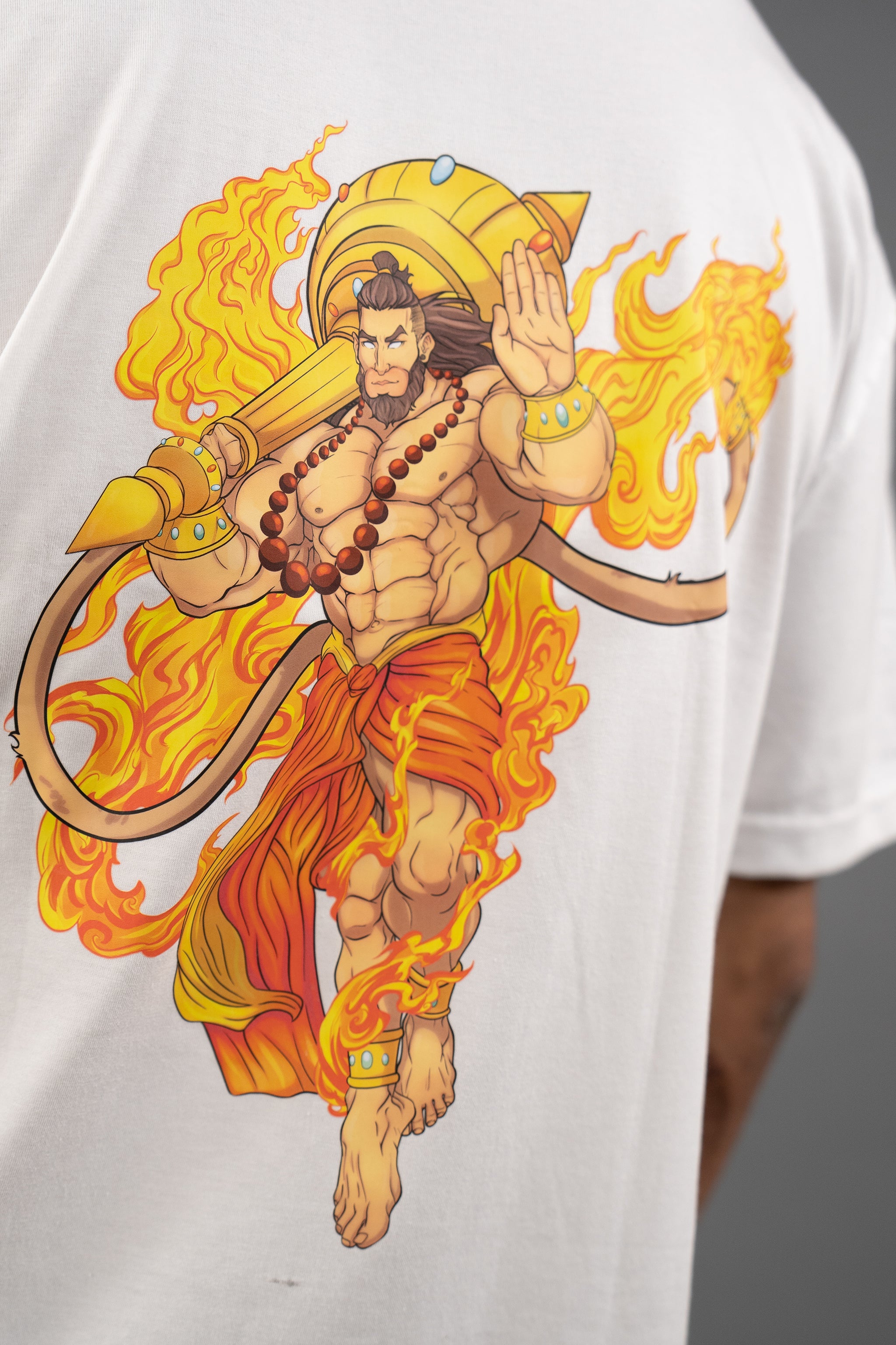 Divine Protector Hanuman Oversized T-shirt