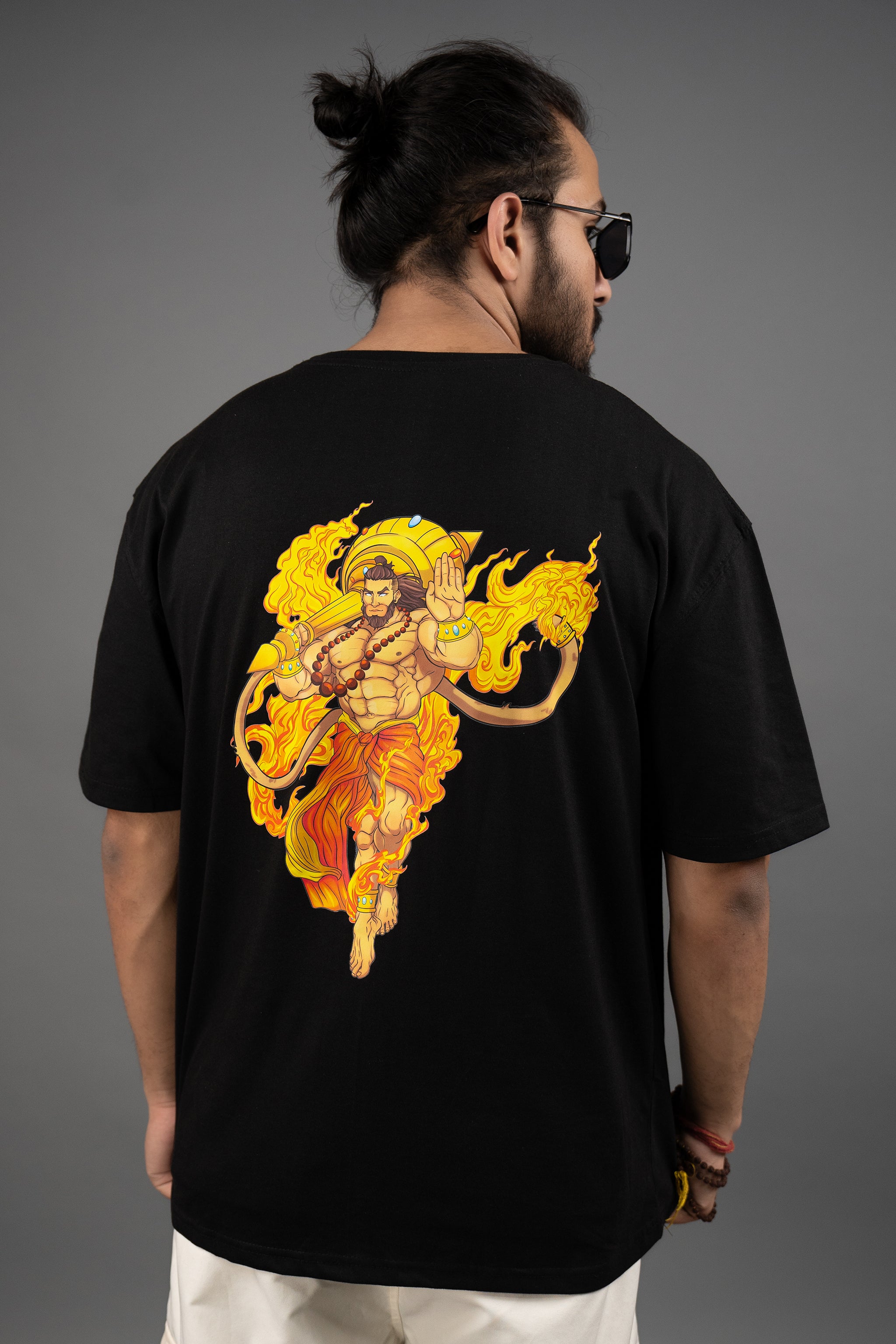 Divine Protector Hanuman Oversized T-shirt