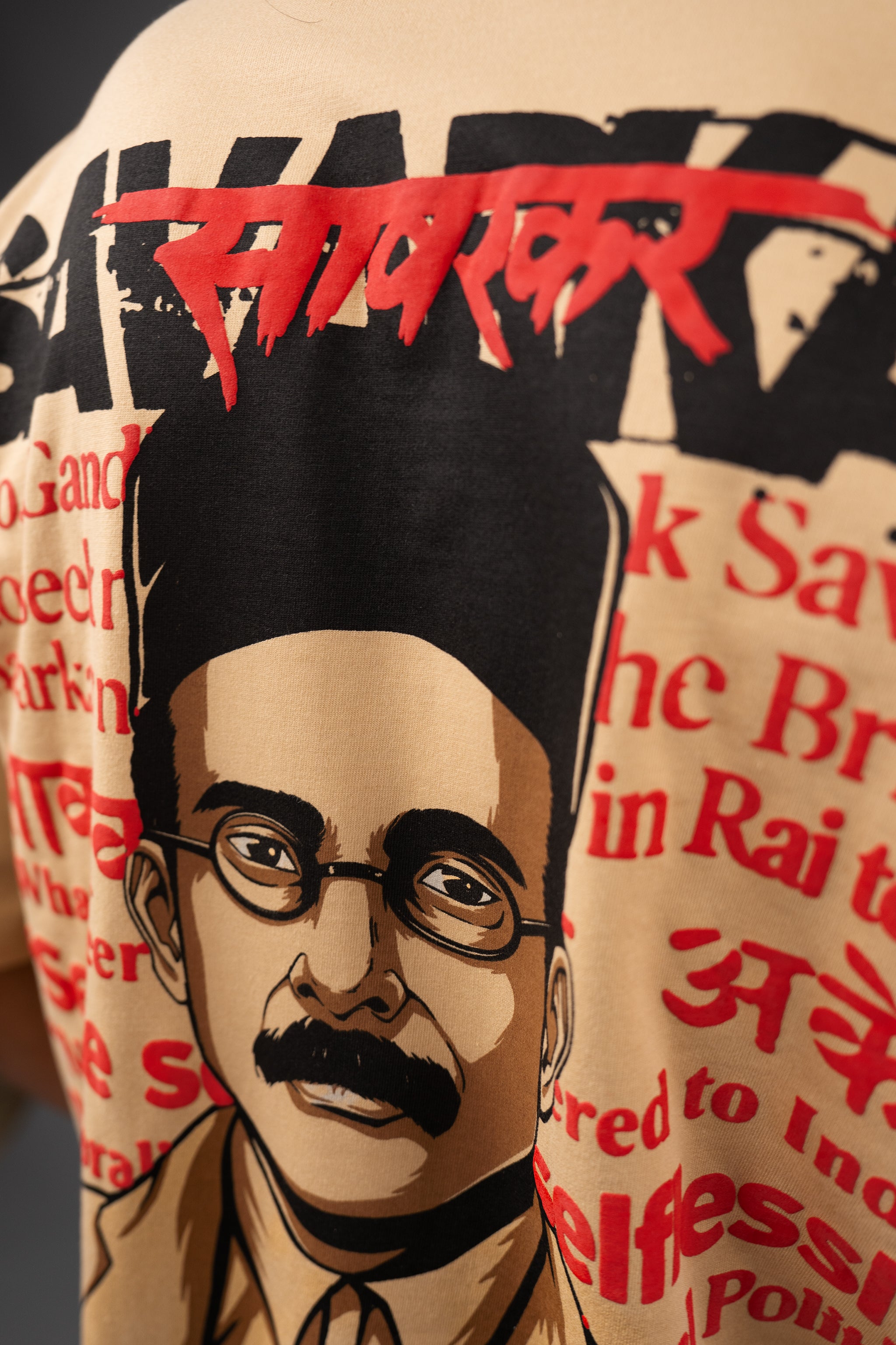 Proudly Patriotic: Veer Savarkar Tee - Puff Print