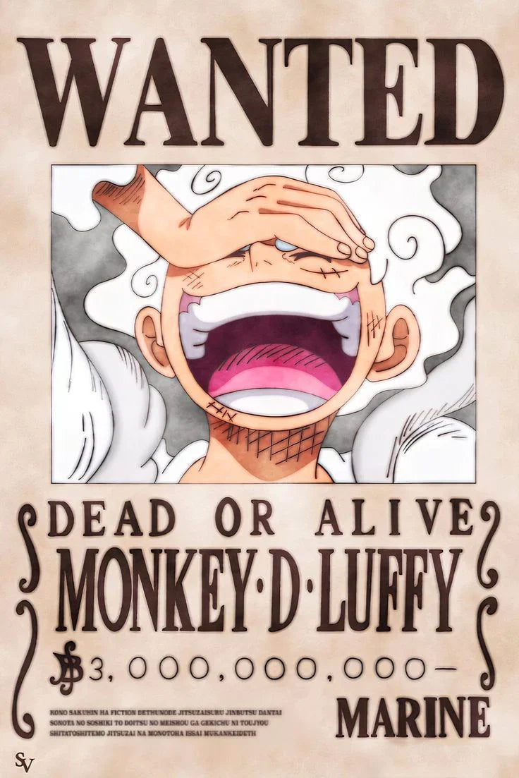 Monkey D Luffy Wanted Poster