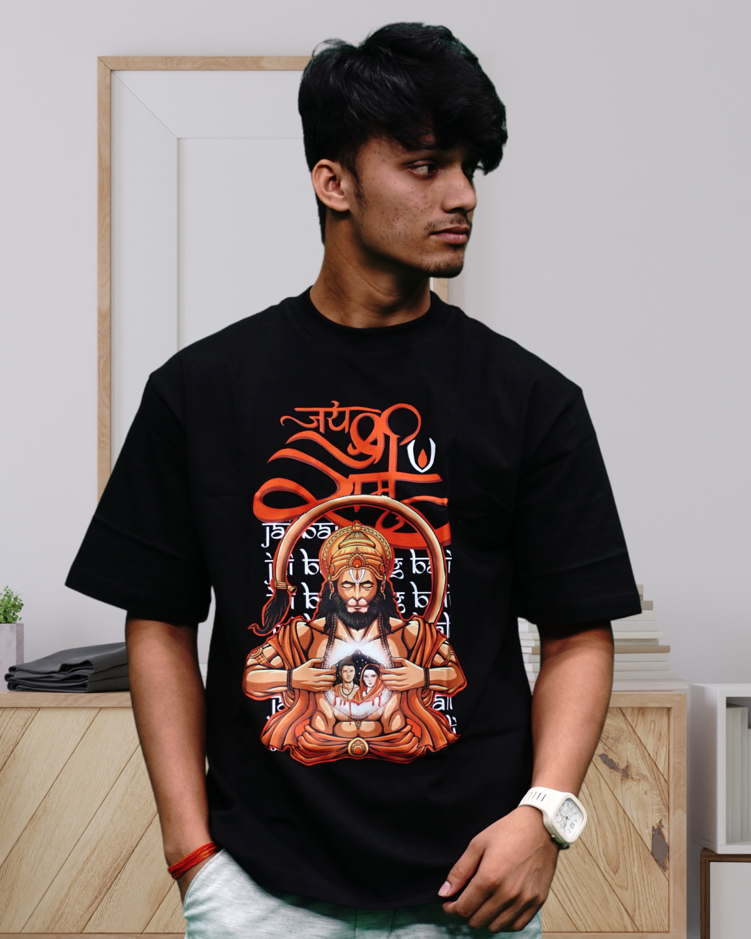 Premium Bajrang Bali Oversized Tshirt
