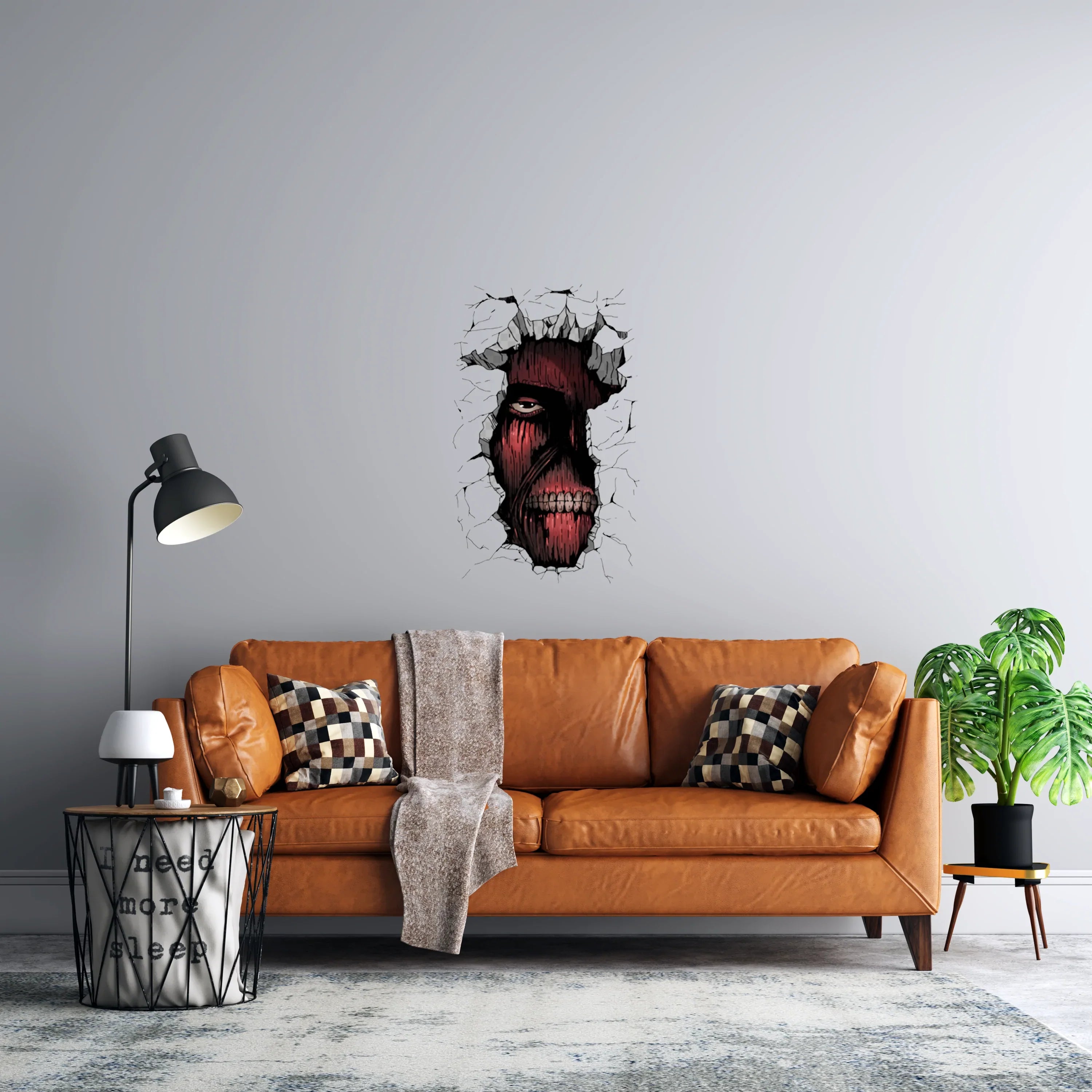 Titan In The Wall Wall Sticker
