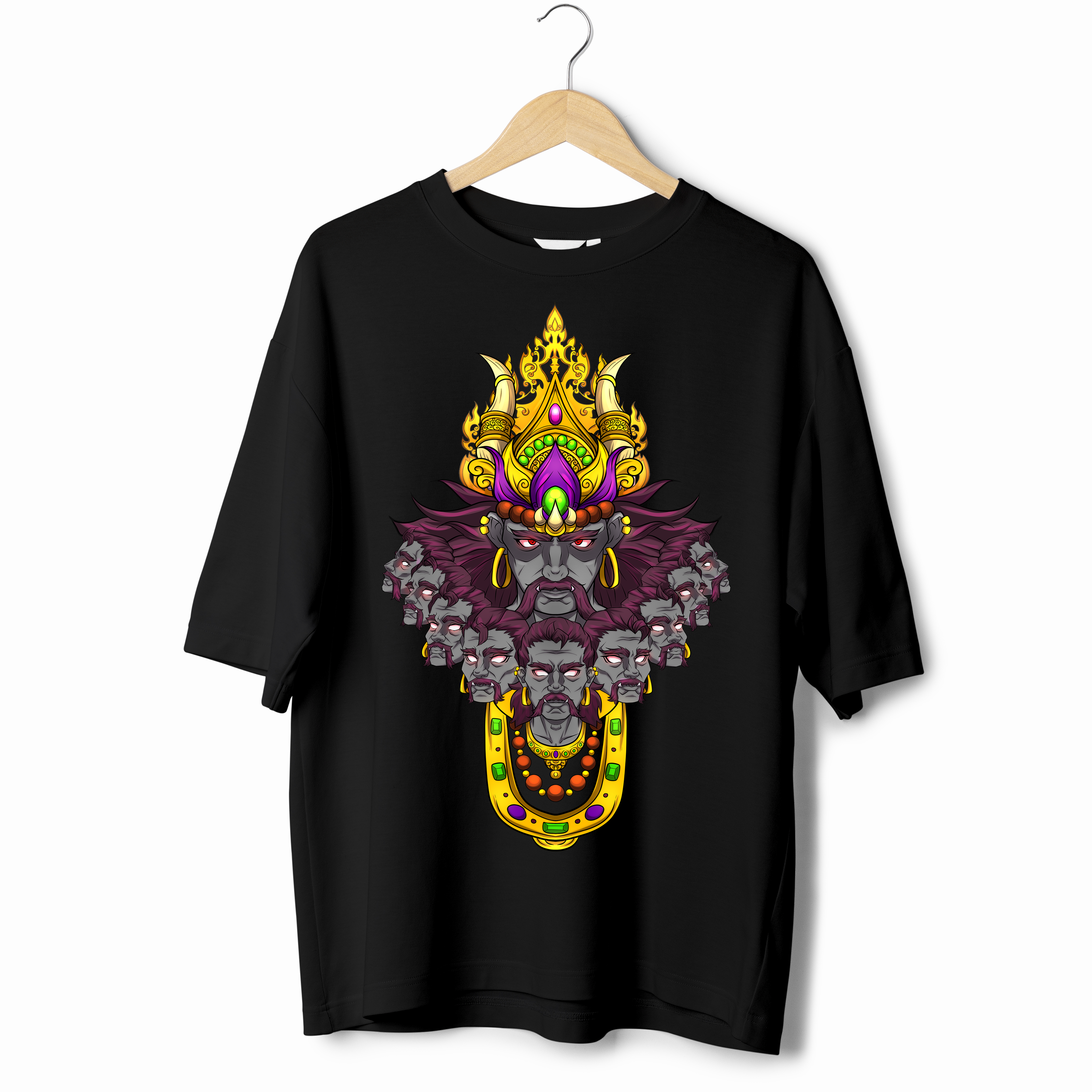 Maharaj Ravan Oversized Tshirt Front Print