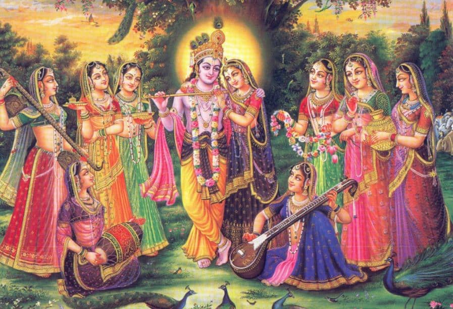 The story of Lord Krishna and his 16108 wives