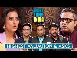 SHARK TANK INDIA BRANDS WITH SKY-HIGH VALUATION