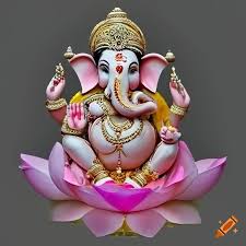 THE SACRED SYMBOLISM OF LORD GANESHA ON THE LOTUS: A FUSION OF SPIRITUALITY AND PROSPERITY