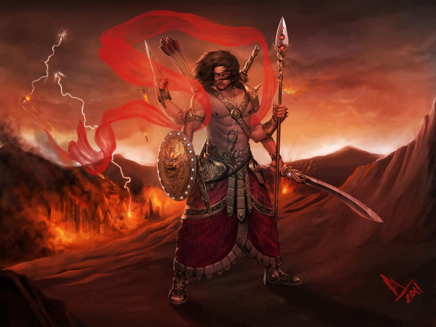 The God of War: Lord Kartikeya, Elder Son of Lord Shiva.