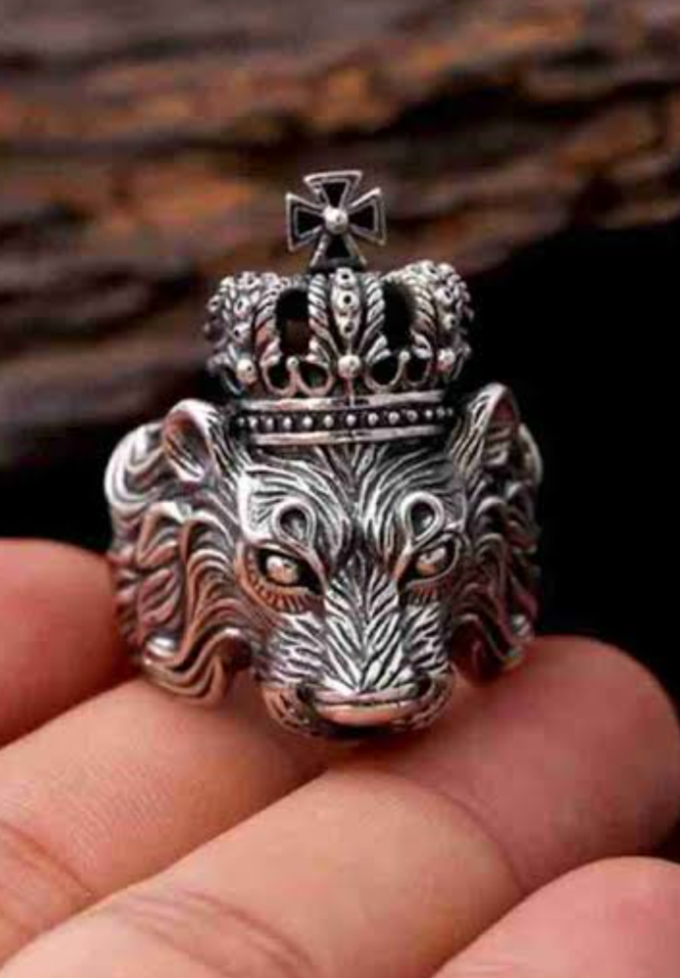 King of the Wild Stainless-Steel Ring