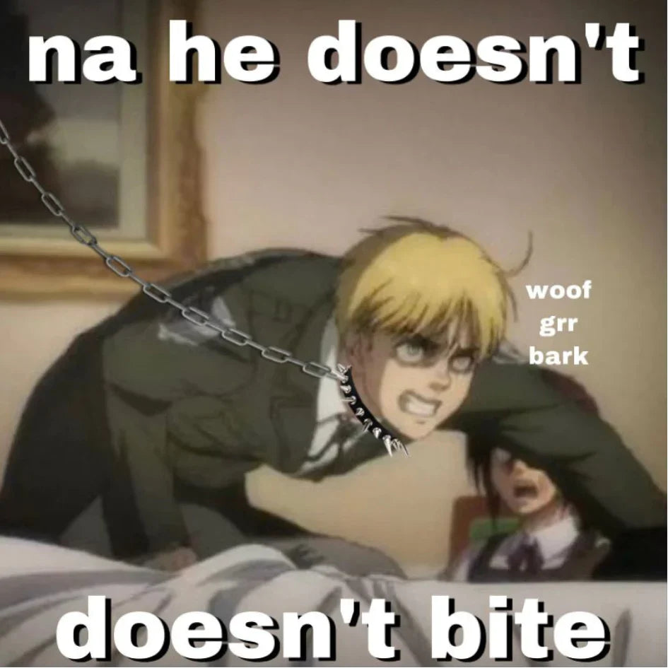 Na he doesn't bite Meme Sticker