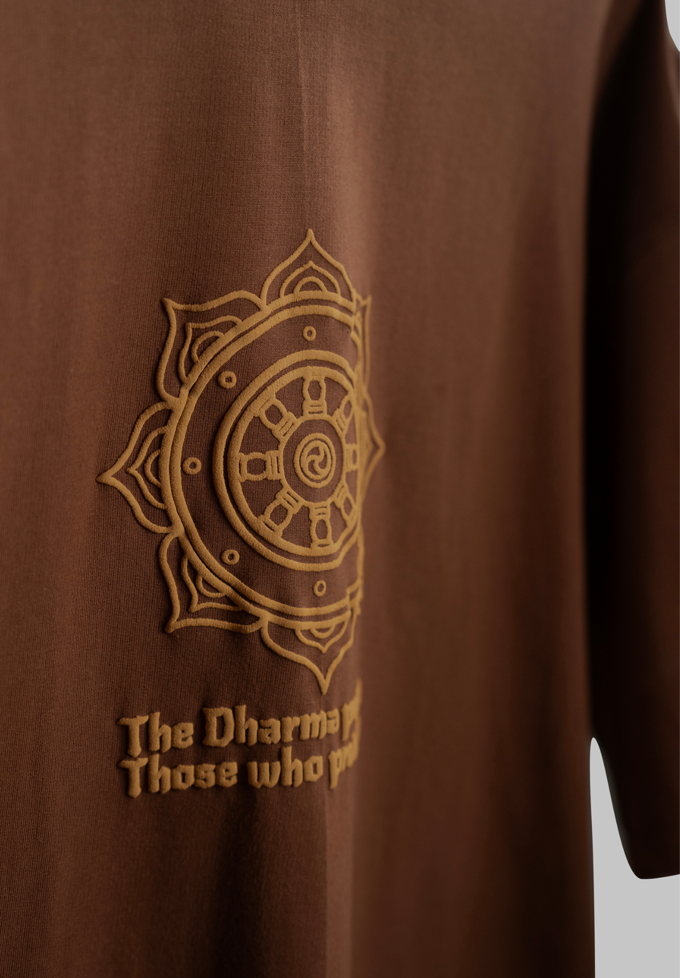 Dharmo Rakshit Rakshita- Premium Puff Print