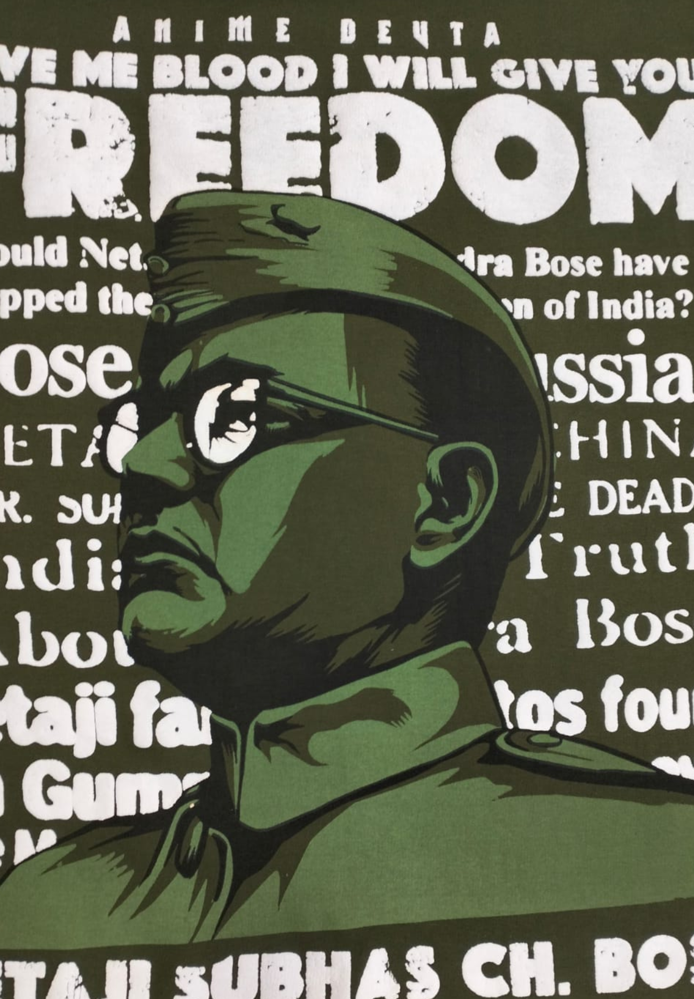 Netaji Subhas Ch Bose: Puff Print