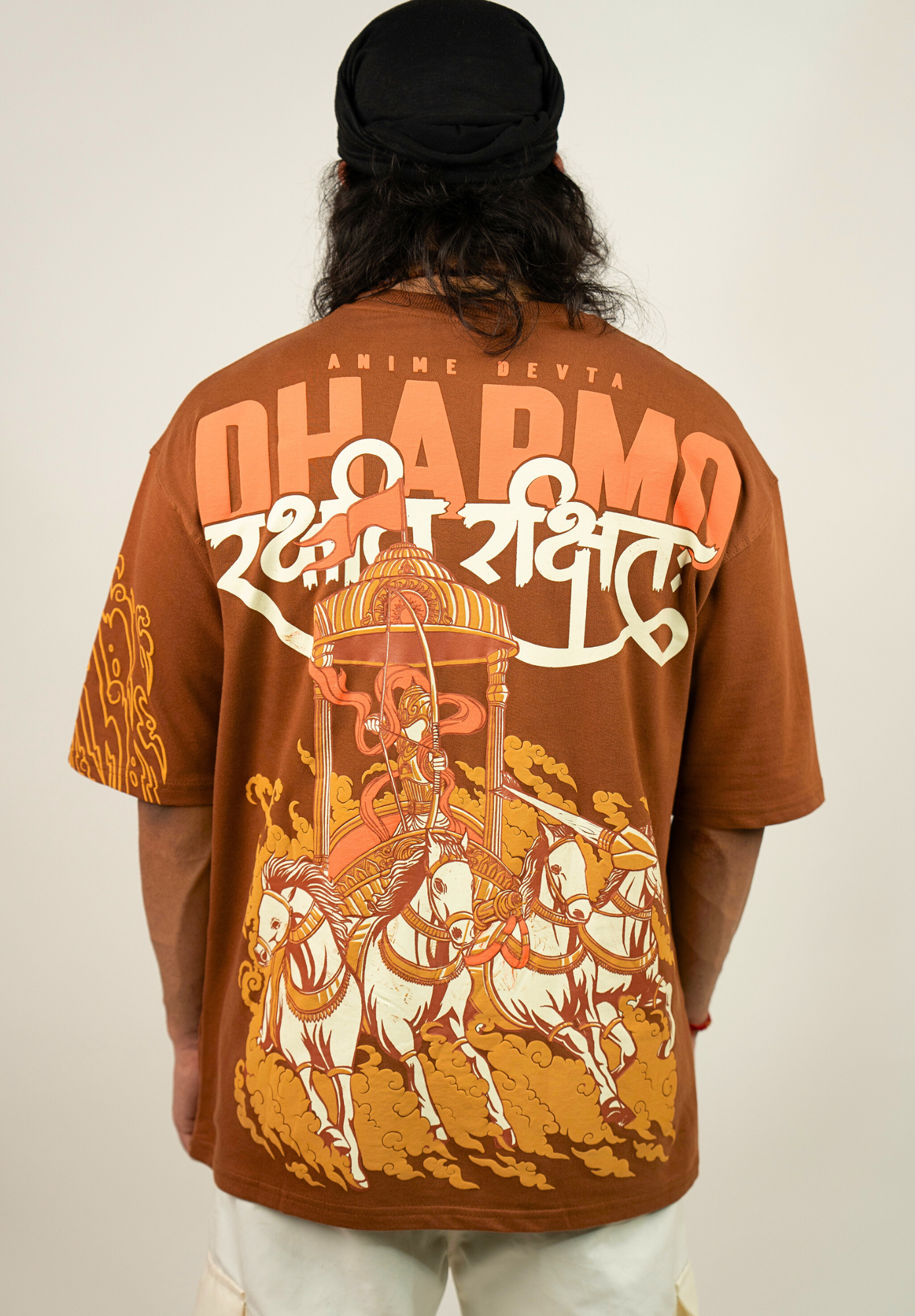 Dharmo Rakshit Rakshita- Premium Puff Print