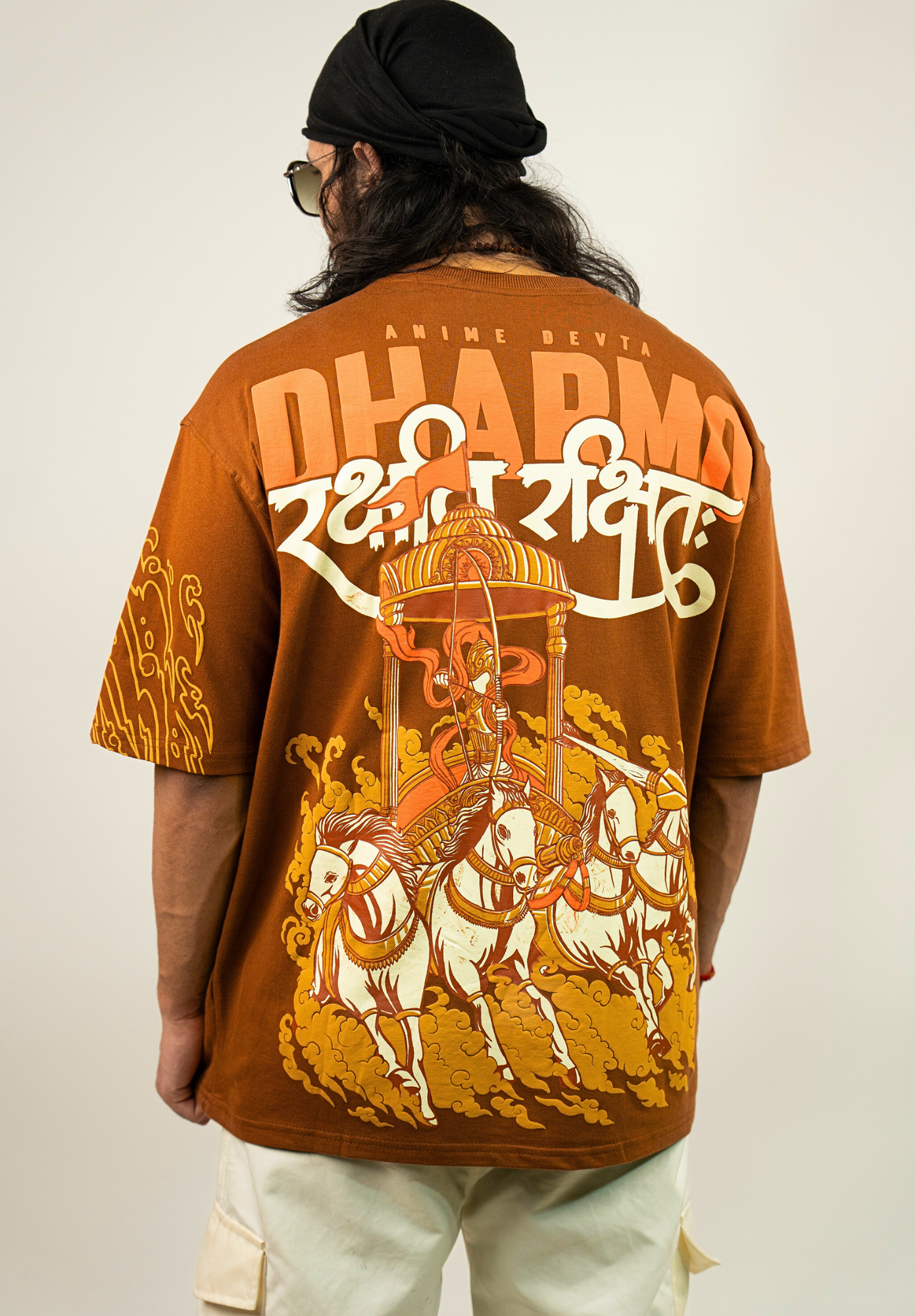 Dharmo Rakshit Rakshita- Premium Puff Print