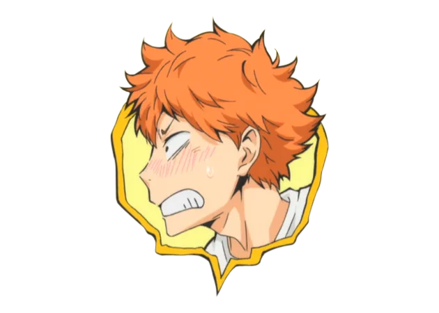 Hinata Shoyo Emotion Dialogue Box Sticker