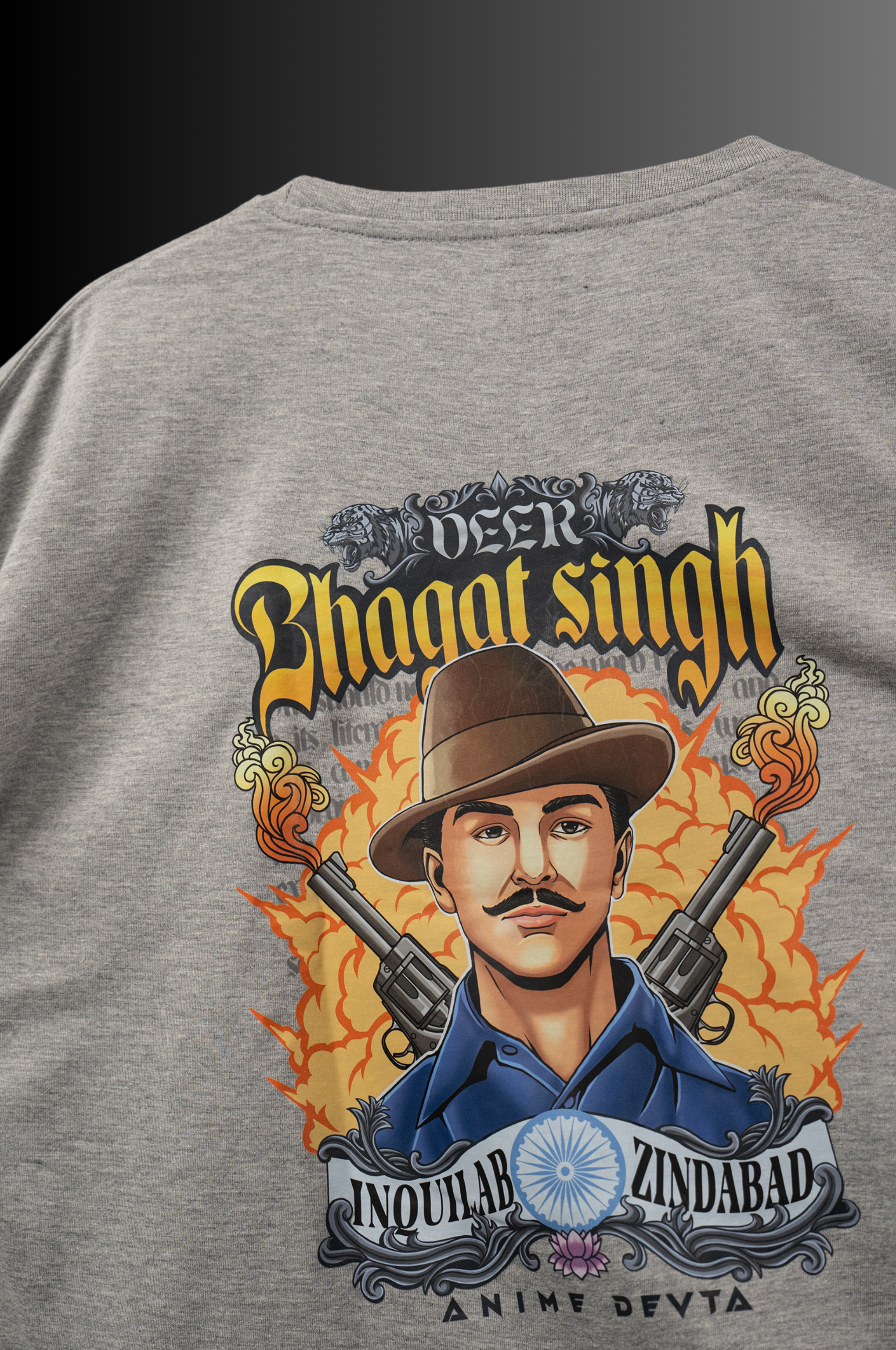 Eternal Hero: Veer Bhagat Singh Oversized T-shirt