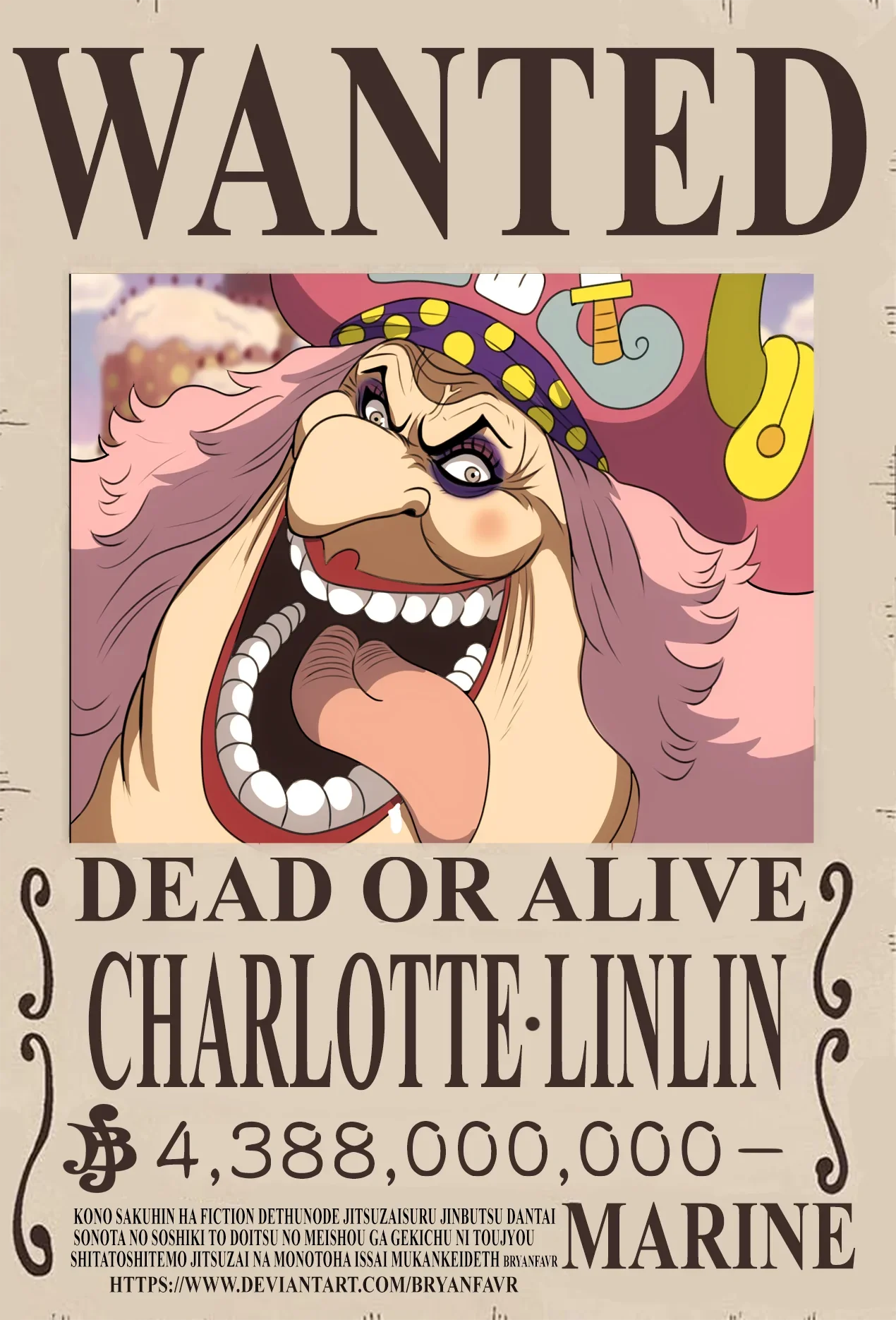 Big Mom Wanted Poster