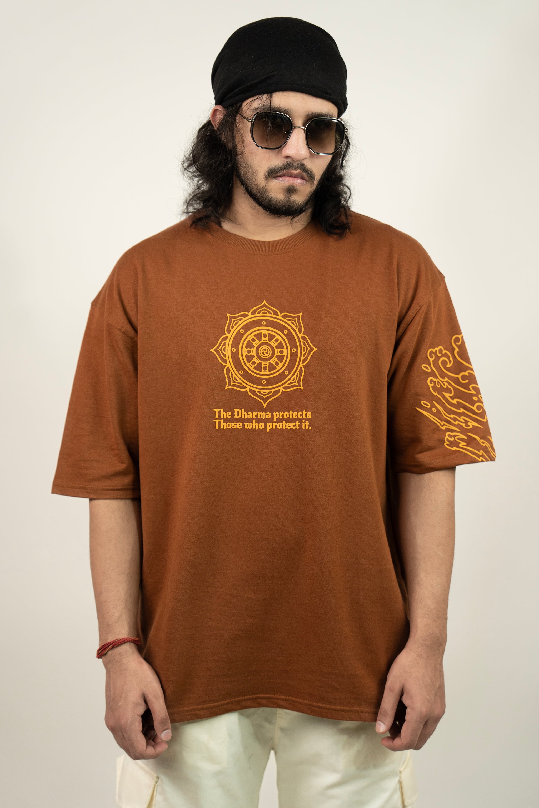 Dharmo Rakshit Rakshita- Premium Puff Print