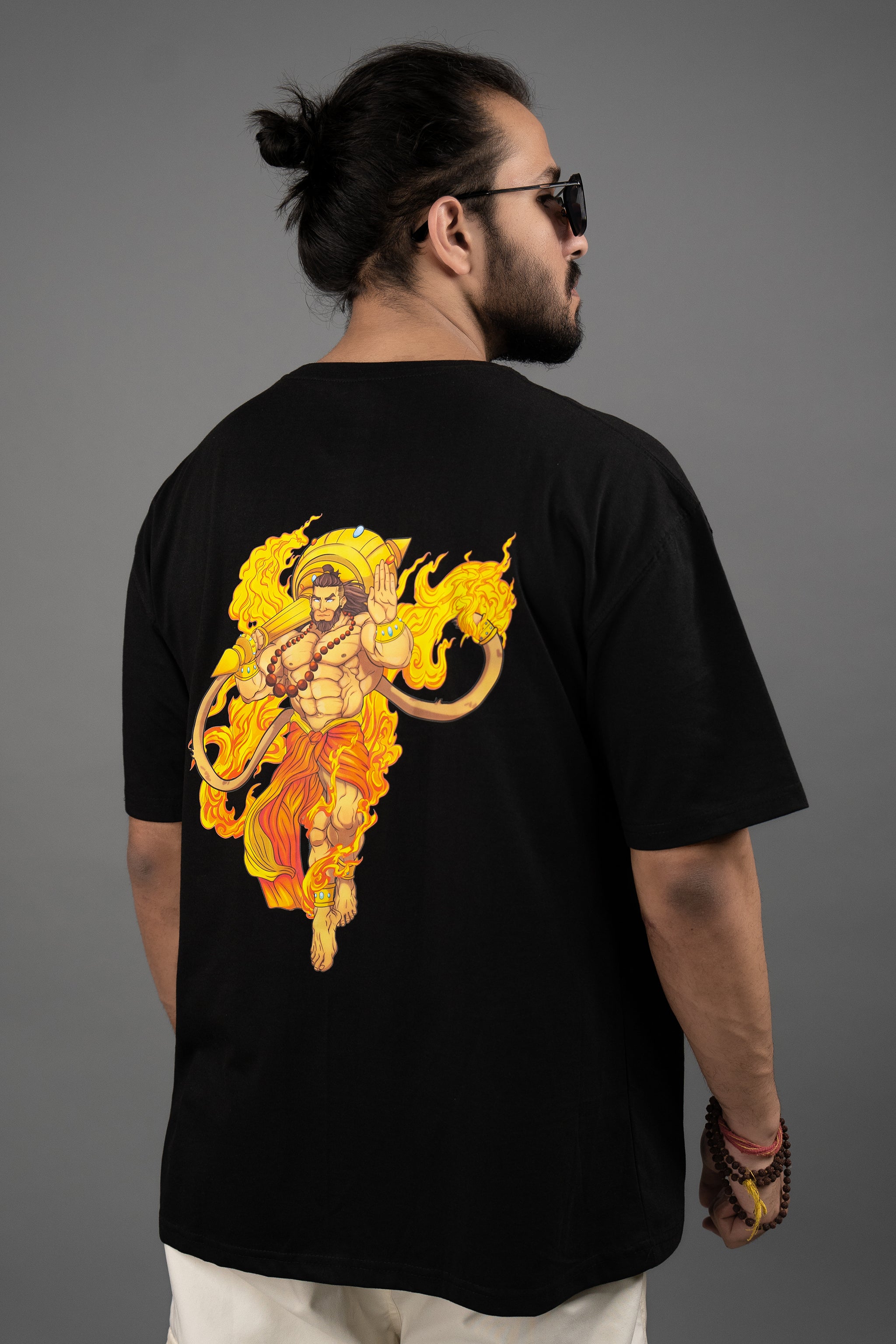 Divine Protector Hanuman Oversized T-shirt