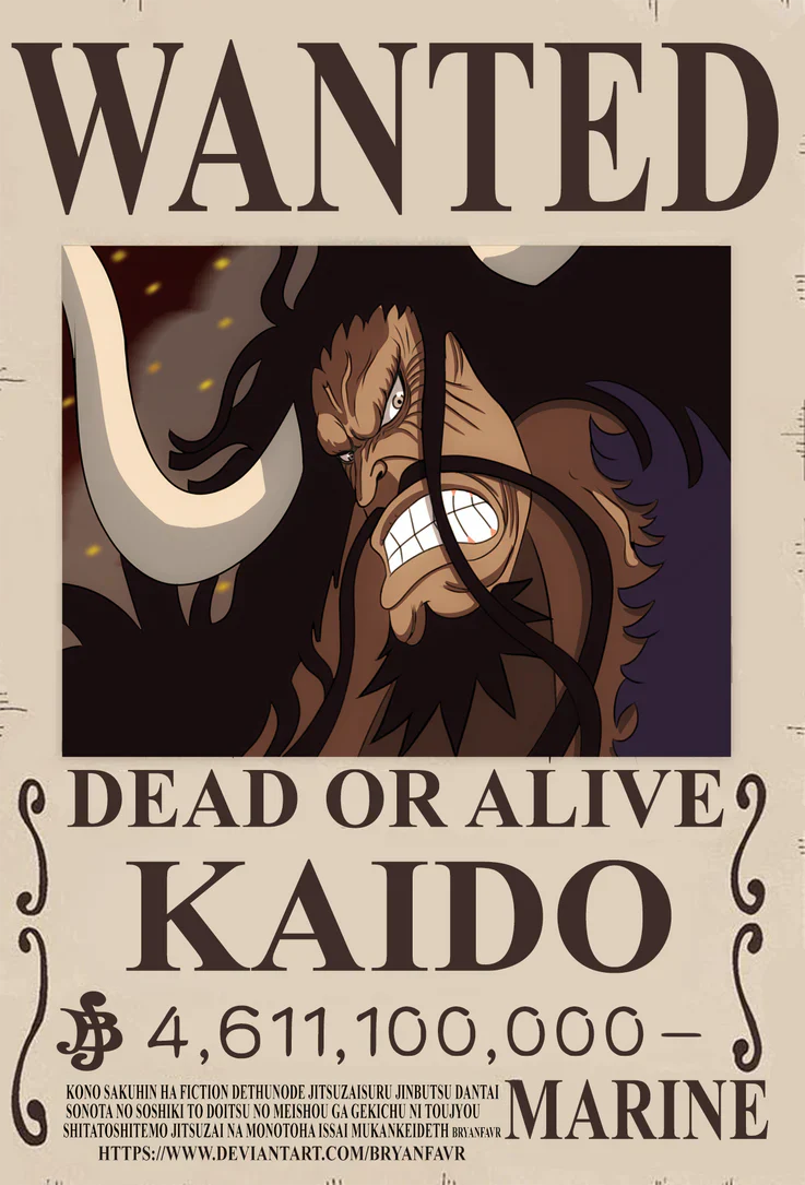 Kaido Wanted Poster