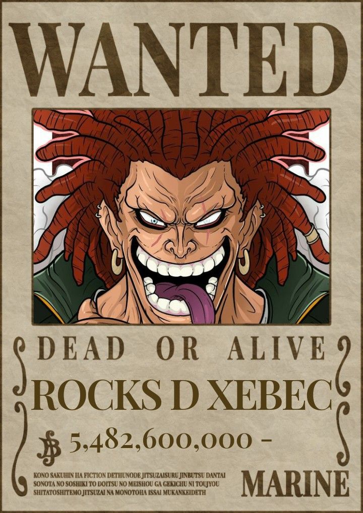 Rocks D Xebec Wanted Poster