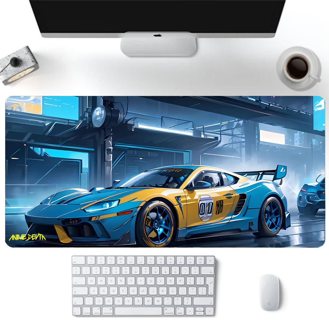 Futuristic Hypercar Desk Mat (11X23 INCHES)