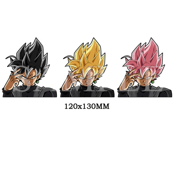 Premium Black Saiyan 3D Sticker